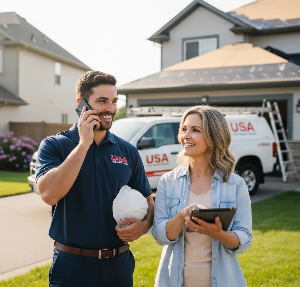 USA Roof Repair Experts customer support in Edwardsville